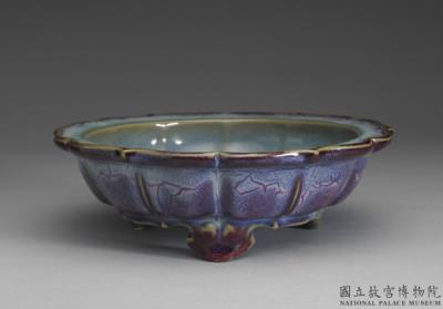 图片[3]-Lotus-shaped pot stand with azure and aubergine glaze, Chin to Yuan dynasty-China Archive